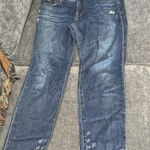 J Brand Blue Straight Leg Jeans with Natural Fading